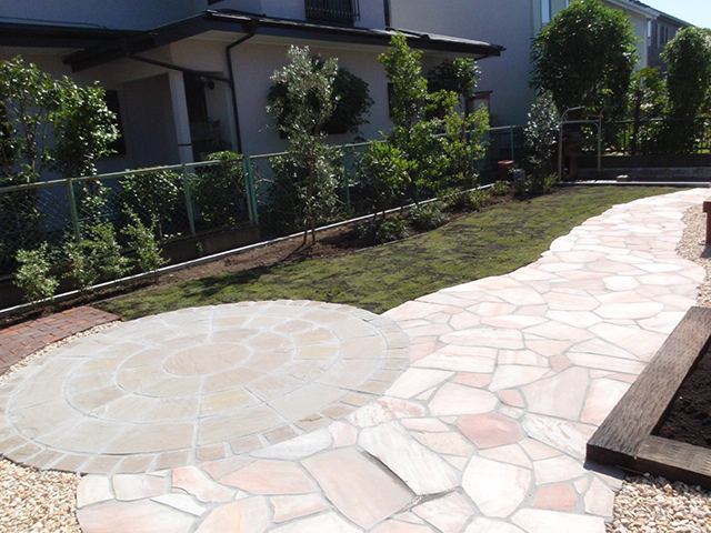 石・タイル・平板・レンガ敷き石・タイル・平板・レンガ敷き